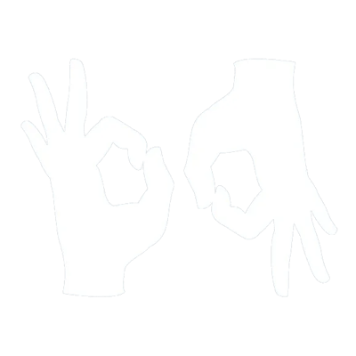 Two hands making okay gestures