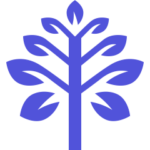 Stylized logo featuring a tree design