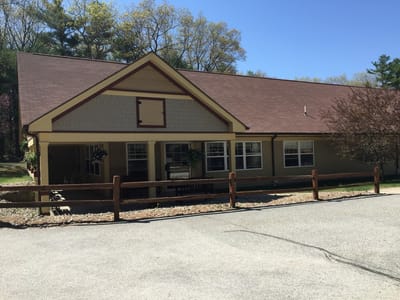 Exterior view of a senior living facility