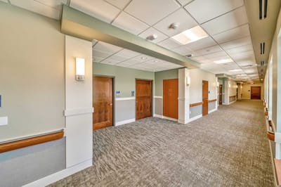 Hallway in a senior living facility