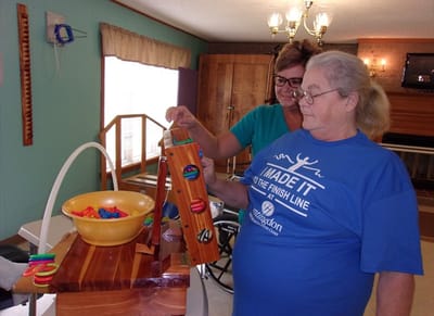 Residents engaging in an activity session