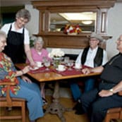 American Lutheran Home-Mondovi, Nursing Home in Mondovi, WI — Seniors enjoying a meal at a dining table