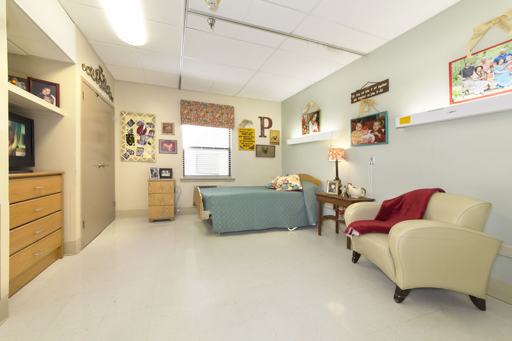 A private resident room with personal decor
