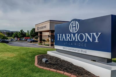 Signage of Harmony Utica Ridge facility
