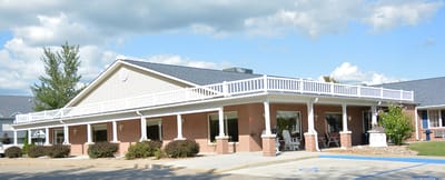 Exterior view of a senior living facility