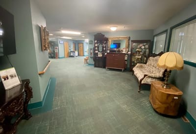 Interior common area with seating and decor