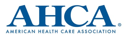 Wisteria Gardens, Nursing Home in Pearl, MS — American Health Care Association logo in blue text