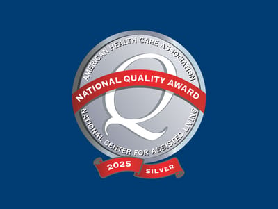 Quality award seal for assisted living