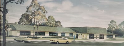 Artist's rendering of a nursing home building