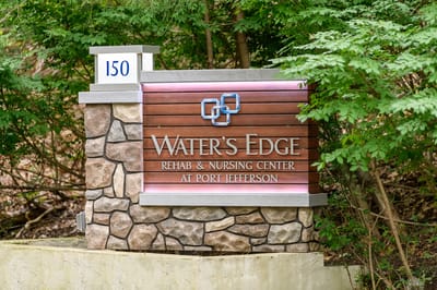 Signage for Water's Edge Rehab & Nursing Center