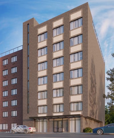 Exterior view of a modern assisted living facility