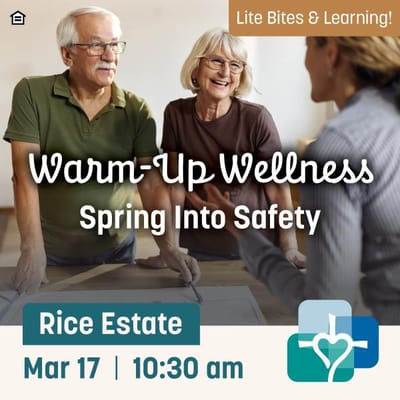 Residents engaging in a wellness workshop