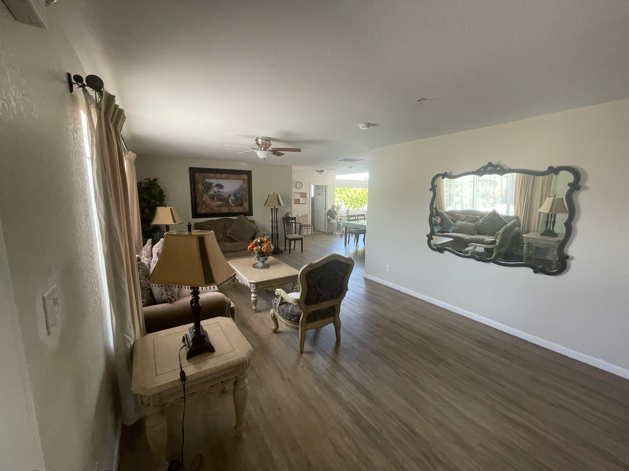 Cozy interior living area with comfortable seating