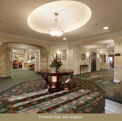 Elegant entrance foyer and reception area