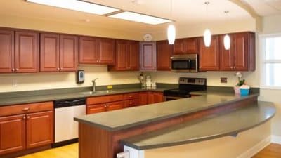 Well-equipped kitchen in a nursing home