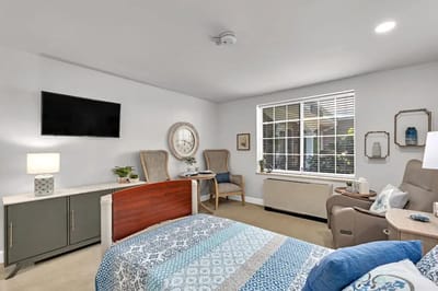 Well-furnished private room in a senior facility