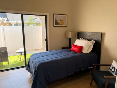Cozy private resident room with outdoor view