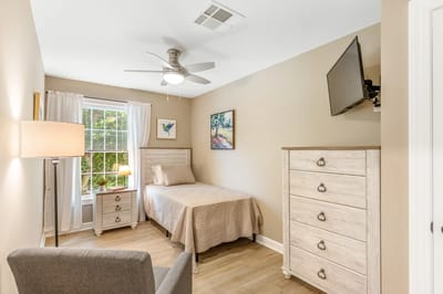 Cozy private resident room with natural light