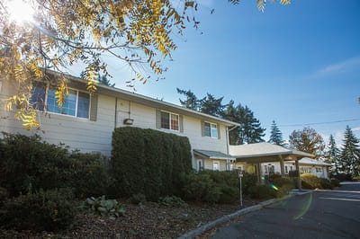 Exterior view of a senior living facility