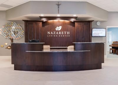 Reception area of Nazareth Living Center