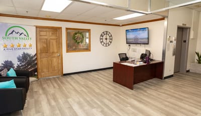Reception area of South Valley Post Acute Rehabilitation