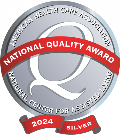 Quality award badge for assisted living
