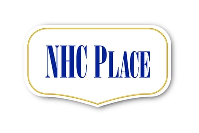 Facility logo in blue and white colors