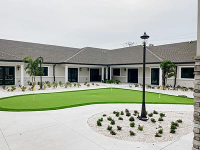 View of landscaped outdoor space at Sarasota Villas
