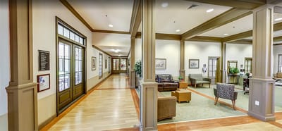 Interior common area of a senior living facility
