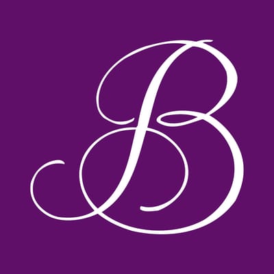 Stylized logo with the letter 'B'
