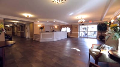 Bright and welcoming lobby area