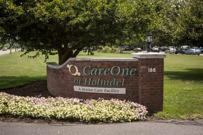 Signage for CareOne at Holmdel, a senior care facility