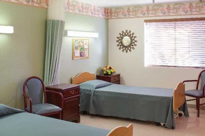 Bright interior of a double-occupancy bedroom