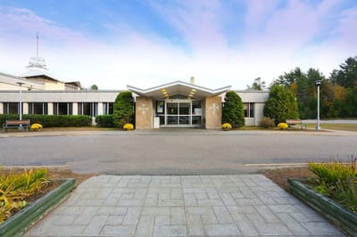 Exterior view of the Elderwood facility entrance