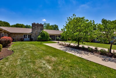 Beautiful outdoor space with landscaped gardens