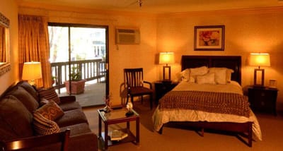 Cozy interior of a senior living resident room