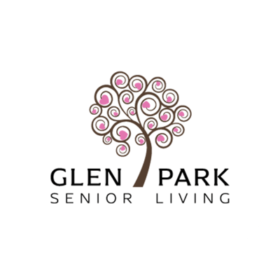Glen Park Senior Living logo with stylized tree