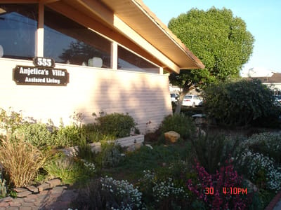 Exterior view of Anjelica's Villa with garden