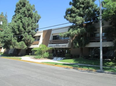 Exterior view of Downey Retirement Center building