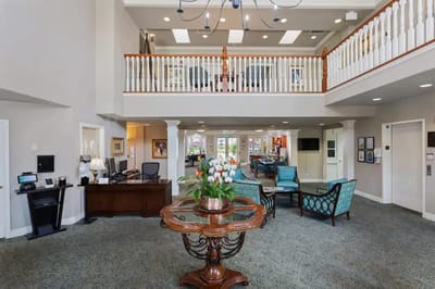Interior view of the facility's lobby area