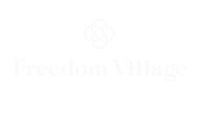 Freedom Village logo on a white background