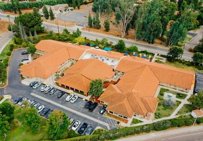 Aerial view of Vista Del Lago Memory Care facility