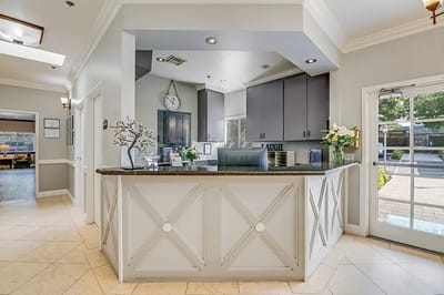 Reception area of a senior living facility