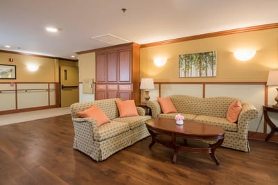 Cozy lounge area with comfortable seating
