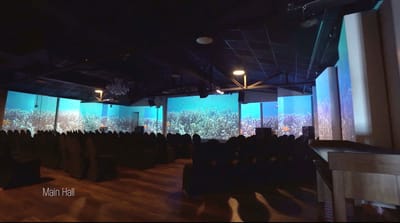 Interior view of the Main Hall with seating