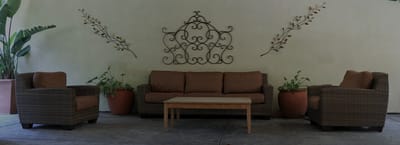 Cozy common area with seating for residents