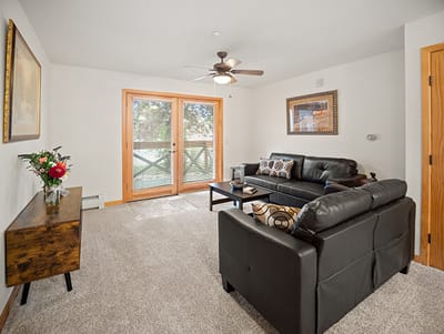 Comfortable living room with natural light