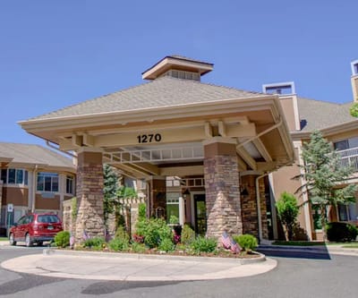 Entrance of Golden Pond LLC with landscaped area