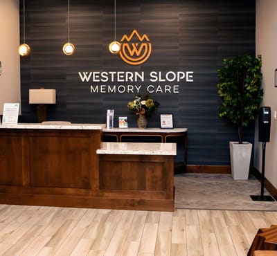 Interior of the Western Slope Memory Care reception area