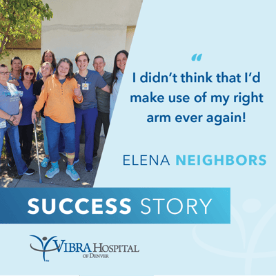 Group of staff and residents celebrating a success story